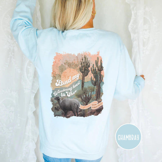 Christian Comfort Colors Sweatshirt, Western Christian Sweatshirt – Psalm 119:10 Comfort Colors Women’s Crewneck – Faith Based Gift for Her