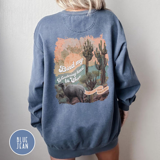 Christian Comfort Colors Sweatshirt, Western Christian Sweatshirt – Psalm 119:10 Comfort Colors Women’s Crewneck – Faith Based Gift for Her