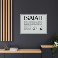 Inspirational Wall Art, Framed Canvas with Isaiah 61:1-2 Scripture, Modern Home Decor, Motivational Gift, Faith-Based Art