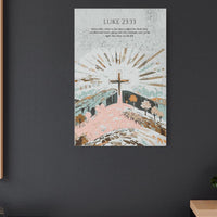 Luke 23:33 Christian Wall Art, Bible Verse Home Decor , Christian Wall Decor, Religious Gift for Home or Office, Spiritual Home Decoration