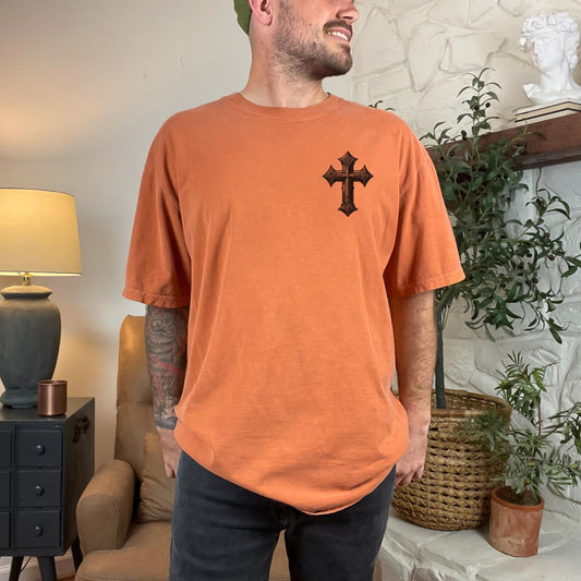 Firm Foundation T-Shirt, Men’s Christian Comfort Colors Tee, Faith Based Bible Verse Shirt, Christian Streetwear, Men's Church apparel