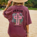 Jesus Neon Cross T-Shirt, Comfort Colors Women’s Christian Tee, Faith Based Tee, Women’s Faith Graphic T-Shirt, Christian wife gift