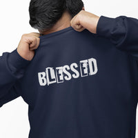 Blessed Crewneck Sweatshirt for Men | Christian Crewneck | Faith-Based Gift for Men | Inspirational Gift | Trendy Religious Apparel