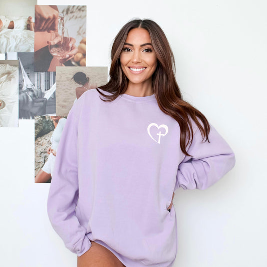 Christian Comfort Colors Sweatshirt, Western Christian Sweatshirt – Psalm 119:10 Comfort Colors Women’s Crewneck – Faith Based Gift for Her