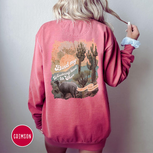 Christian Comfort Colors Sweatshirt, Western Christian Sweatshirt – Psalm 119:10 Comfort Colors Women’s Crewneck – Faith Based Gift for Her