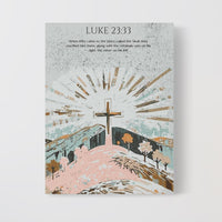 Luke 23:33 Christian Wall Art, Bible Verse Home Decor , Christian Wall Decor, Religious Gift for Home or Office, Spiritual Home Decoration