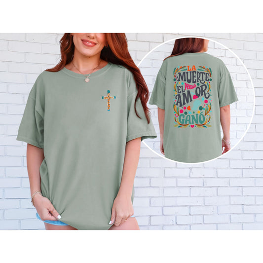Camiseta Cristiana en Español, Spanish Christian T-Shirt, Fe y Esperanza Shirt, Christian Faith T-Shirt, Versículo Bíblico Tee