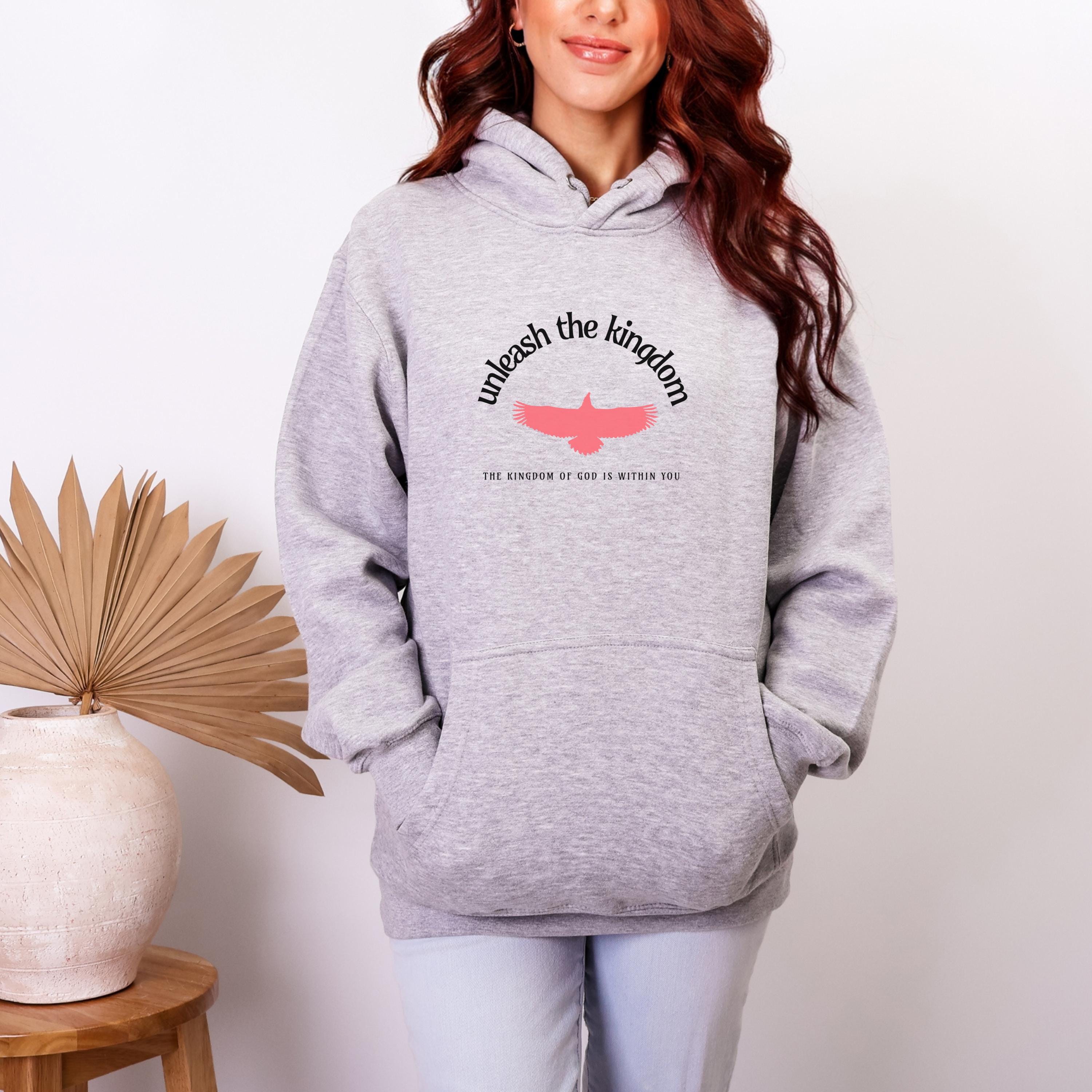 Lane Seven Christian Hoodie – Unleash the Kingdom Hoodie – Trendy Christian Apparel – Women's Faith Apparel - Matthew 16:19