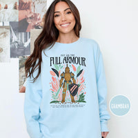 Armor of God Comfort Colors Sweatshirt, Women's Faith Apparel, Women’s Comfort Colors Sweatshirt, Christian Faith Sweater, Ephesians 6:11