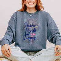 Christian Comfort Colors Sweatshirt – “Obedience Is God’s Love Language” – Faith Inspired Gift - Christian Faith Apparel - Faith Based Top