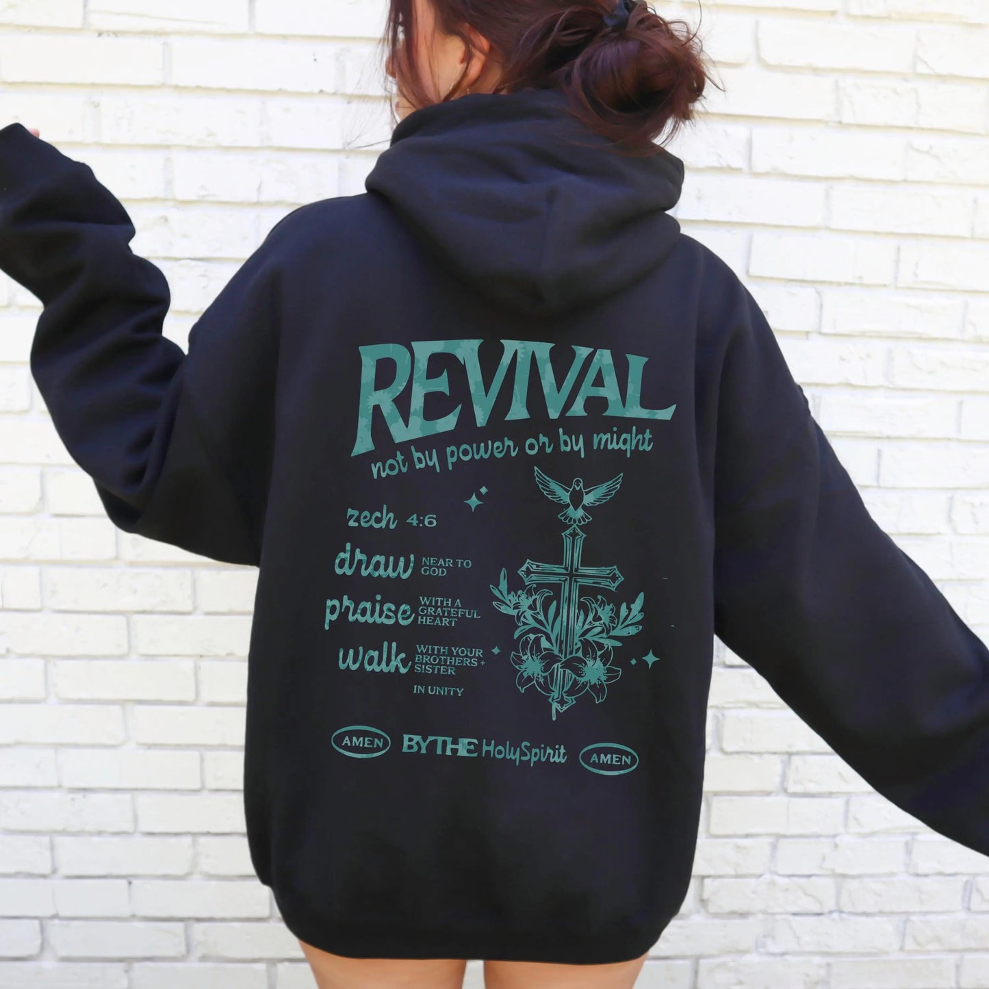 Christian Faith Zip Hoodie | Church “Revival” Hoodie | Trendy Christian Clothing
