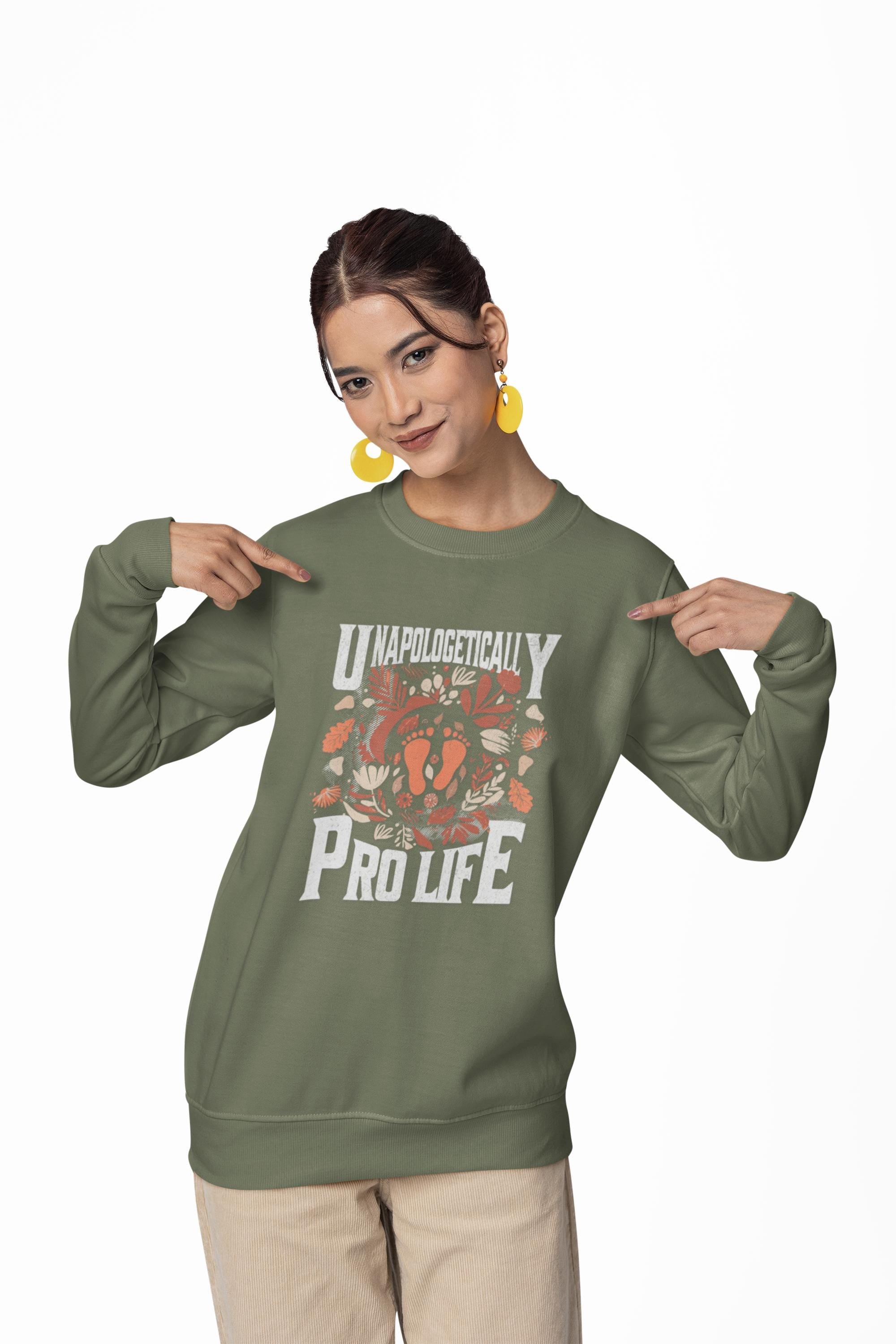 Pro Life Sweatshirt | Christian Crewneck | Christian Faith Apparel | Faith Based Gift