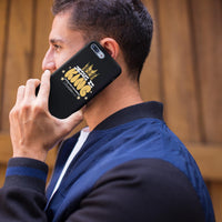 Jesus Is King phone case with card holder - Christian Cell Phone Case - Christian Gift For Dad