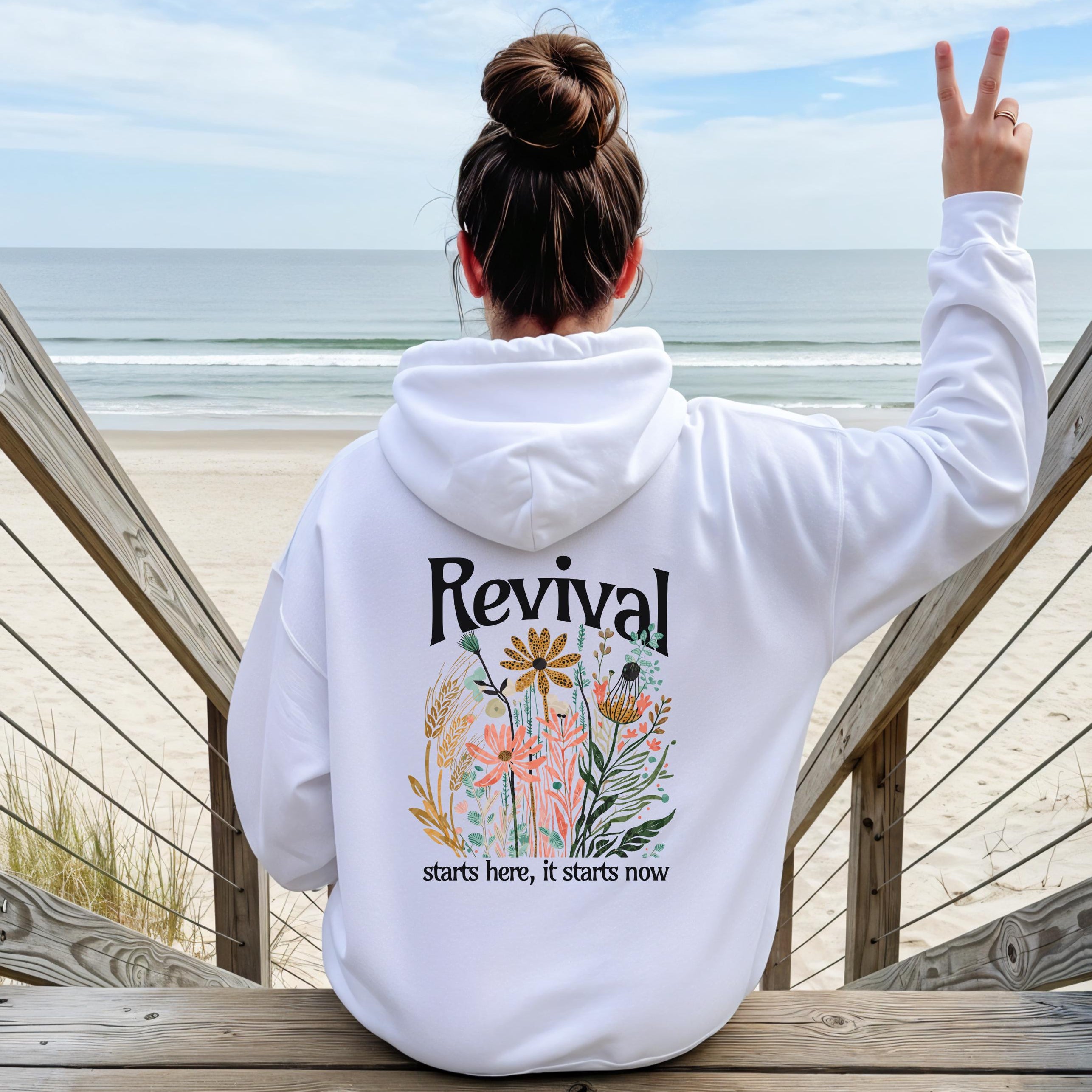 Revival Christian Zip Hoodie, Faith Scripture Hoodie, Church Ministry Apparel, Trendy Christian Apparel, Gift for Christian Woman