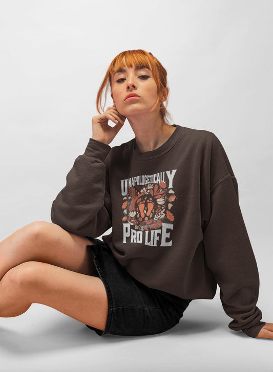 Pro Life Sweatshirt | Christian Crewneck | Christian Faith Apparel | Faith Based Gift