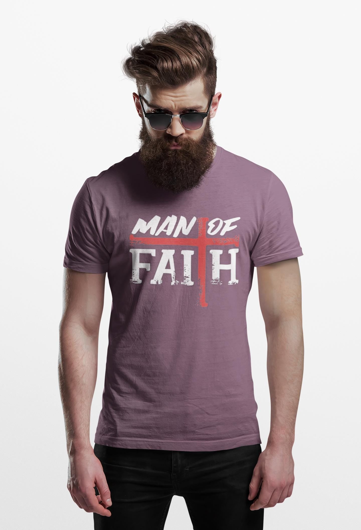 Man of Faith T-shirt | Trendy Christian Men's Apparel