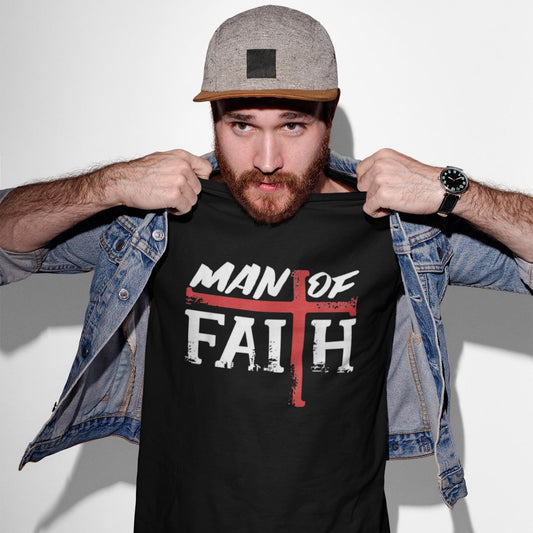 Man of Faith T-shirt | Trendy Christian Men's Apparel