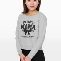 Praying Mama sweatshirt, Christian mom faith shirt, Cute Christian Mom apparel, Trendy Christian Mom Shirt, New Mom Gift