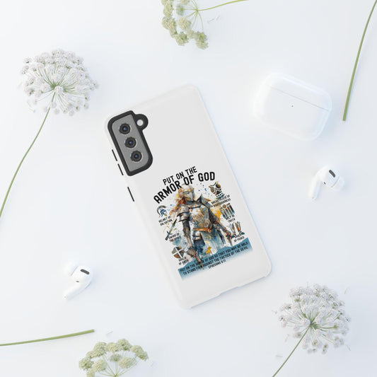 Christian Phone Case with Bible Verse, iPhone 17 16 15 14, Armor of God, Jesus God Phone Case, Christian Tech Accessories