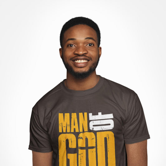 Man of God T-Shirt, Men's Christian Faith Tee, Cross Graphic Shirt