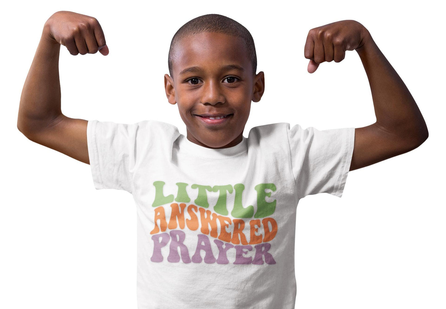 Little Answered Prayer Kids T Shirt, Christian Toddler Tee, Faith Based Kids Shirt, Retro Christian Tee, Religious Children Shirt