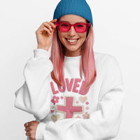 Loved Called Chosen Christian Sweatshirt, Valentine Faith Crewneck, Scripture Inspired Valentine Shirt, Christian Gift for Her