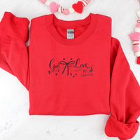 God Is Love Sweatshirt, Bible Verse Sweatshirt for Valentines Day, Christian Valentine's Day T-Shirt, Scripture Valentine Gift for Her