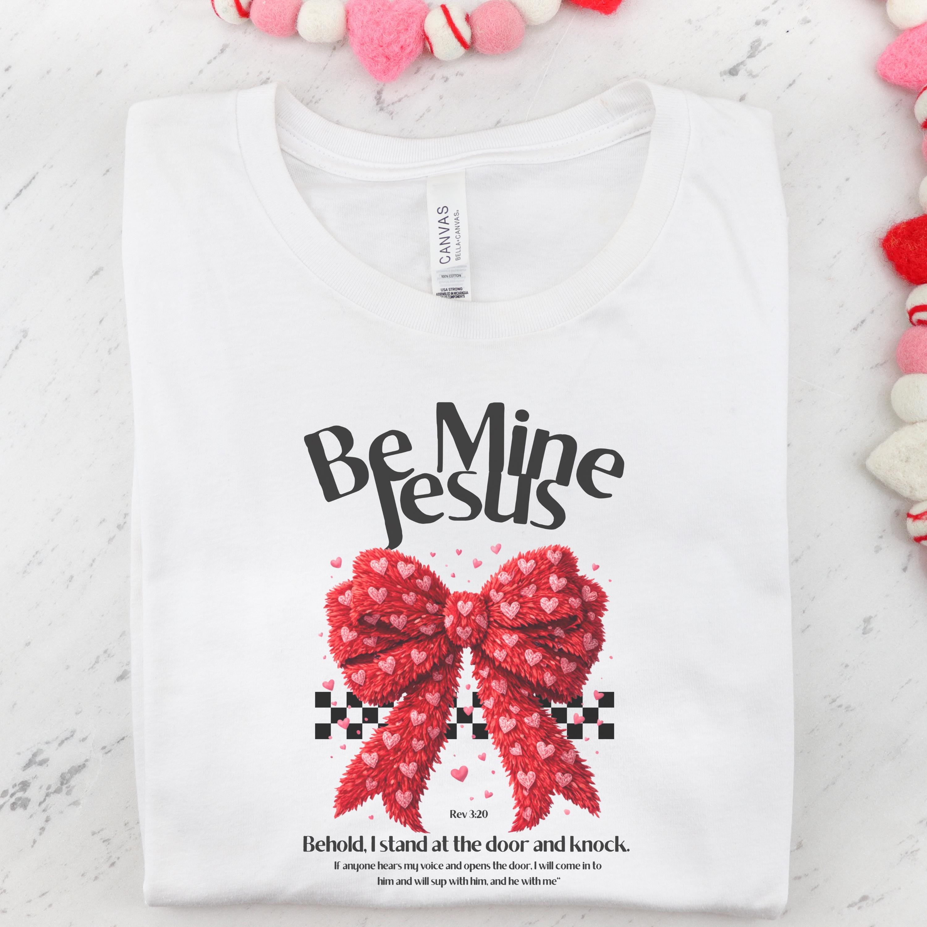 Christian valentines shirt, Christian Bow T-Shirt, Christian Valentine design, Jesus Loves You Tee