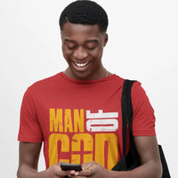 Man of God T-Shirt, Men's Christian Faith Tee, Cross Graphic Shirt