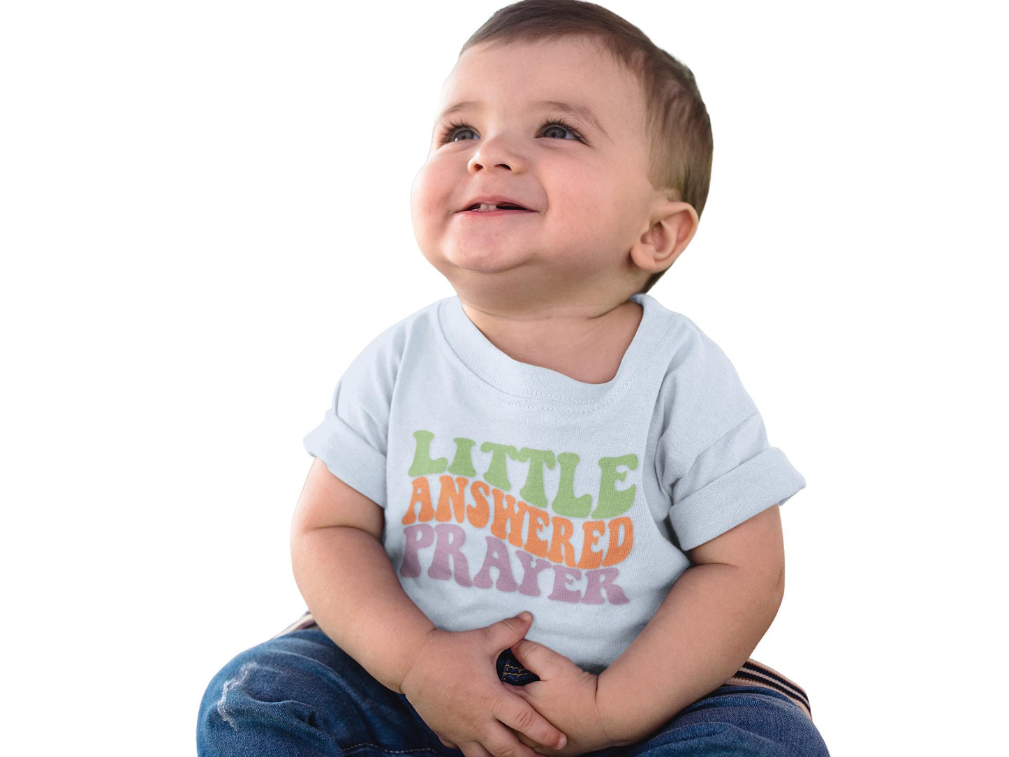 Little Answered Prayer Kids T Shirt, Christian Toddler Tee, Faith Based Kids Shirt, Retro Christian Tee, Religious Children Shirt