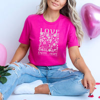 Christian Valentine's Day T-Shirt, Religious Valentine Shirt, God Is Love Shirt, Jesus Lover Crewneck, Floral Christian Valentine Tee