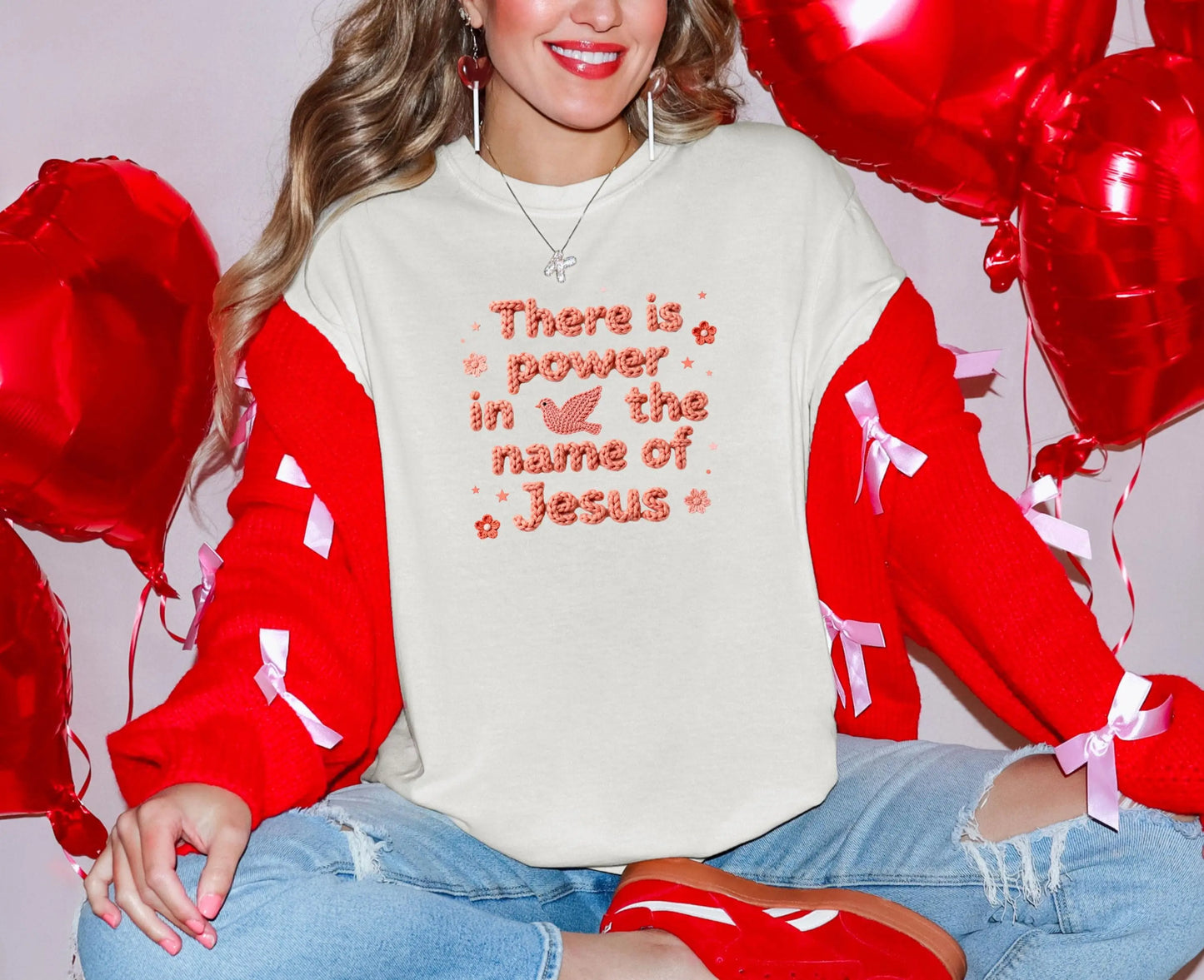 Comfort Colors Jesus T-Shirt | Christian Valentine Faith Tee | Religious Valentine Shirt | Christian Gift for Her | Cute Church Apparel