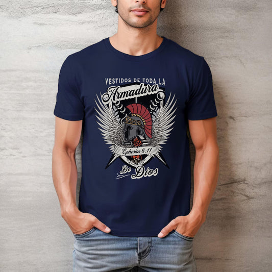 Christian shirt in Spanish, Armadura de Dios, Spanish Christian Scripture Graphic Tee