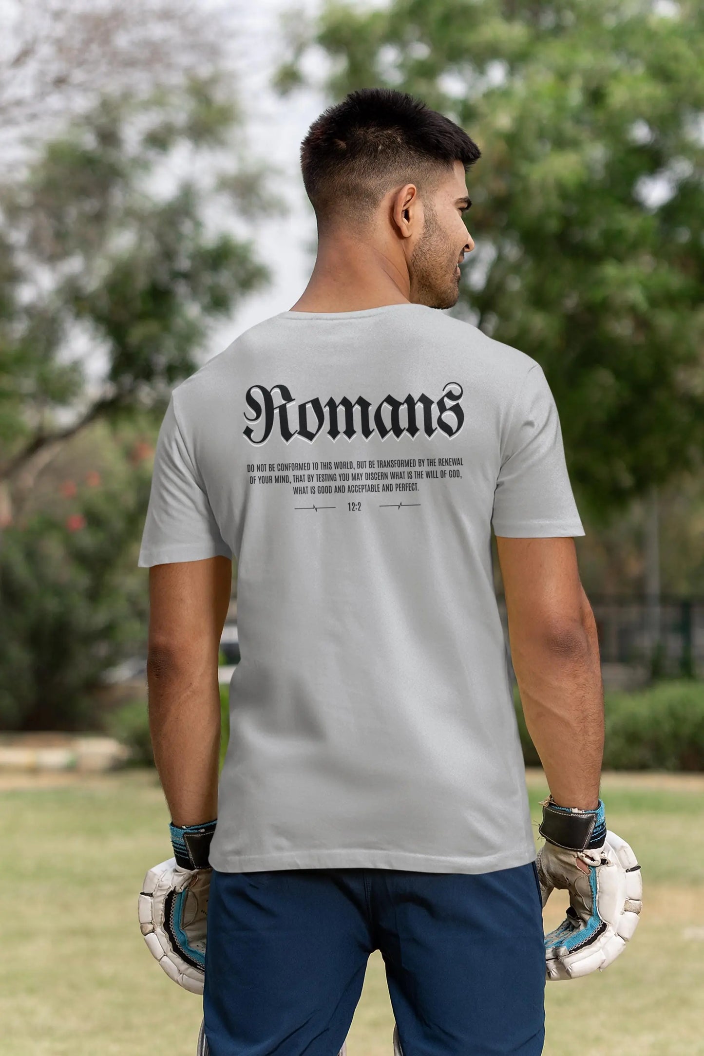 Christian Athletic Apparel | Scripture Performance Tee T-Shirt | Athletic Faith Workout Shirt | Christian Gym Shirt | Religious Dad Gift
