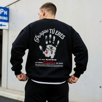 Spanish Faith Christian Crewneck Sweatshirt, Spanish Faith Apparel,Porque Tú Eres Handprint Sweatshirt