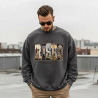 He Is Risen Christian Sweatshirt | Matthew 28:6 Faith Crewneck | Resurrection of Jesus Graphic Clothing | Easter Christian Apparel