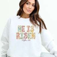 He Is Risen Sweatshirt | Christian Easter Apparel | Easter Christian T-Shirt | Jesus Easter Gift | Easter Day Shirt