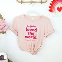 Faux Yarn Valentine Tee | Valentine Yarn Graphic Shirt | Christian Valentine