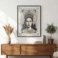 Queen Esther Framed Wall Art Print, For Such a Time as This Bible Verse, Christian Scripture Decor, Inspirational Faith Artwork