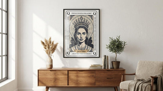 Queen Esther Framed Wall Art Print, For Such a Time as This Bible Verse, Christian Scripture Decor, Inspirational Faith Artwork