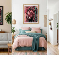 Lion of Judah Large Christian Wall Art | Modern Scripture Art | Canvas Wall Art | Revelation Artwork