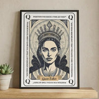 Queen Esther Framed Wall Art Print, For Such a Time as This Bible Verse, Christian Scripture Decor, Inspirational Faith Artwork