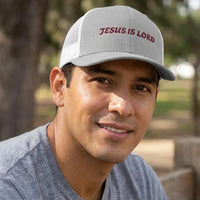 Embroidered Jesus is Lord Snapback Trucker Cap