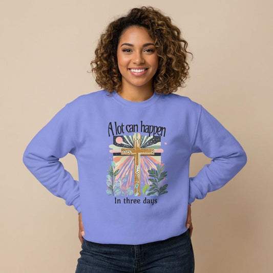 Easter Resurrection Sweatshirt | Womens Christian Faith Apparel | Comfort Colors Faith Crewneck | Easter