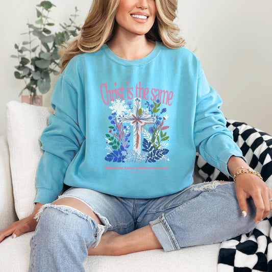 Christian Sweatshirt For Women| Bible Verse Crewneck | Comfort Colors Faith Sweatshirt | Christian Gift for Women