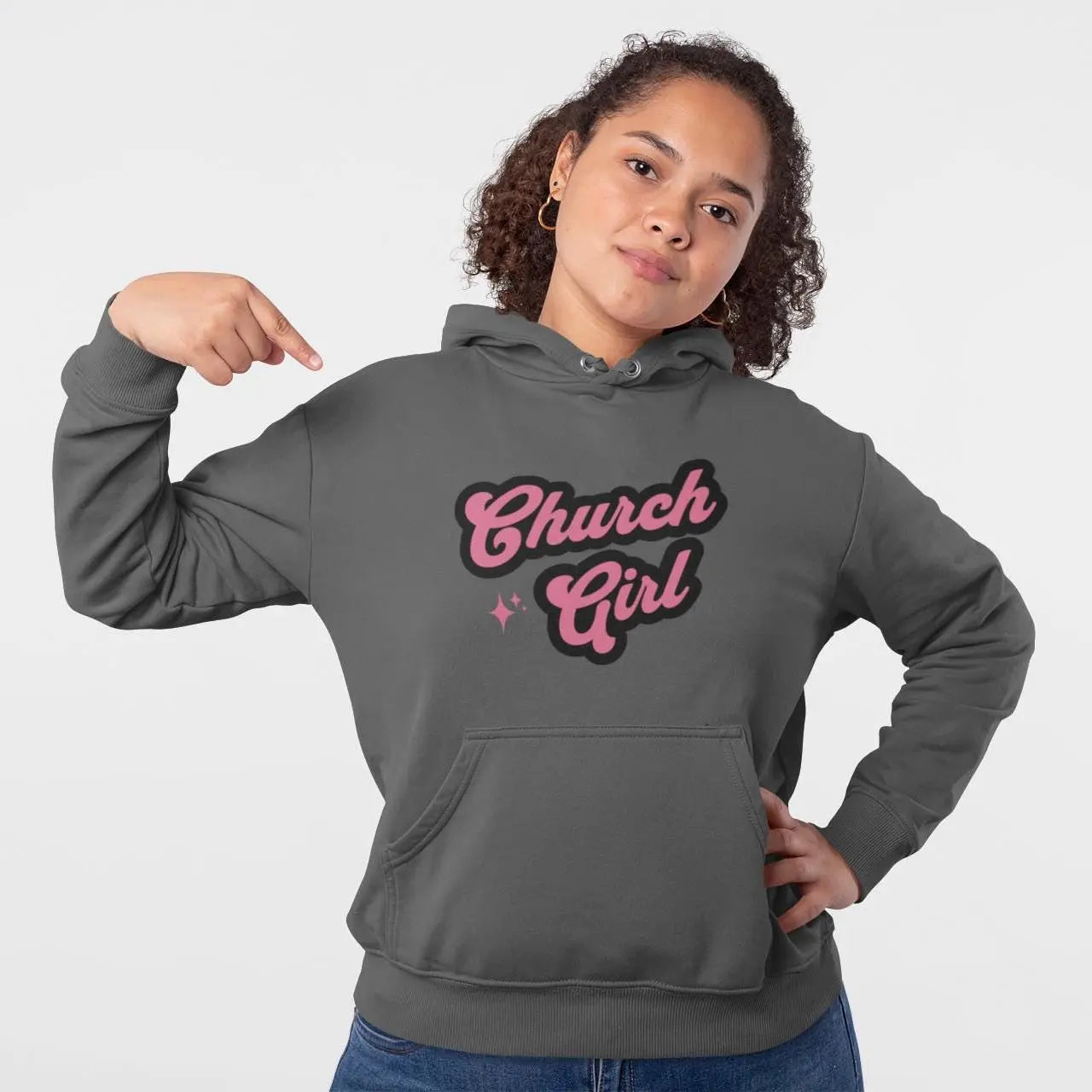 Church Girl Hoodie – Christian Faith Hoodie for Women, Cute Church Sweatshirt, Christian Apparel, Faith Based Hoodie, Religious Gift for Her