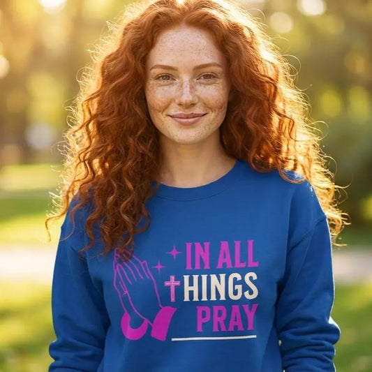 In All things Comfort Colors® Sweatshirt