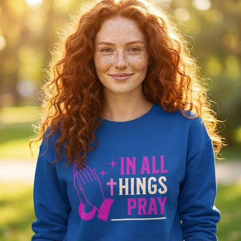 In All things Comfort Colors® Sweatshirt