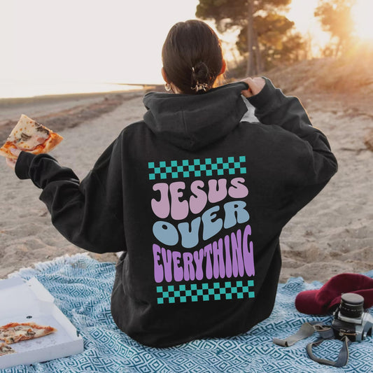 Jesus Loves Me This I Know Hoodie – Romans 5:8 Christian Hoodie, Faith Based Sweatshirt, Christian Apparel, Bible Verse Hoodie