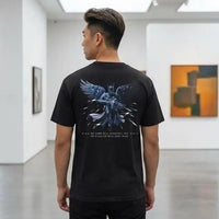 Psalm 91 Guardian Angel Shirt | Christian Graphic Tee | Faith Based Streetwear | Mench Christian Tee | Spiritual Warfare Christian Apparel